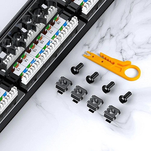 Unitek Network 24-Port CAT6 UTP Patch Panel T003A