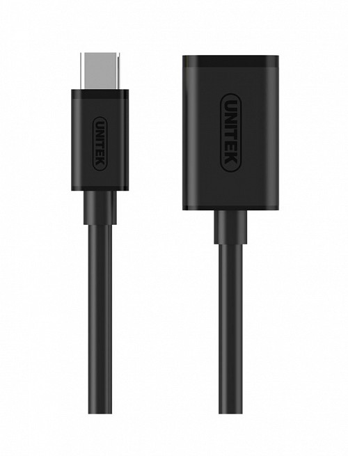 Unitek Y-C476BK USB3.1 USB-C Male to USB-A Female Extension Cable 20cm