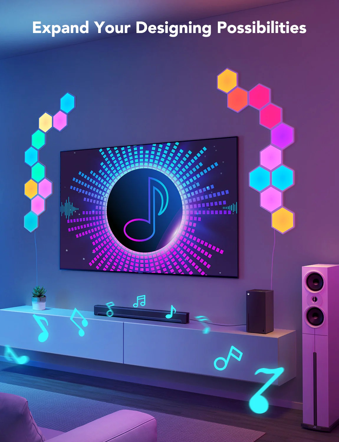 Govee Gaming Neon Table Light 3m H61C3
