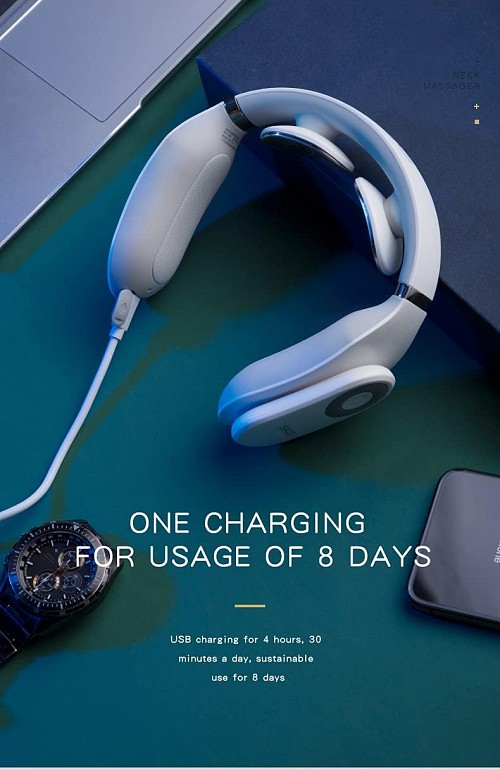 SKG Neck Massager Pulse-Heat-Remote-3xModes 4098E