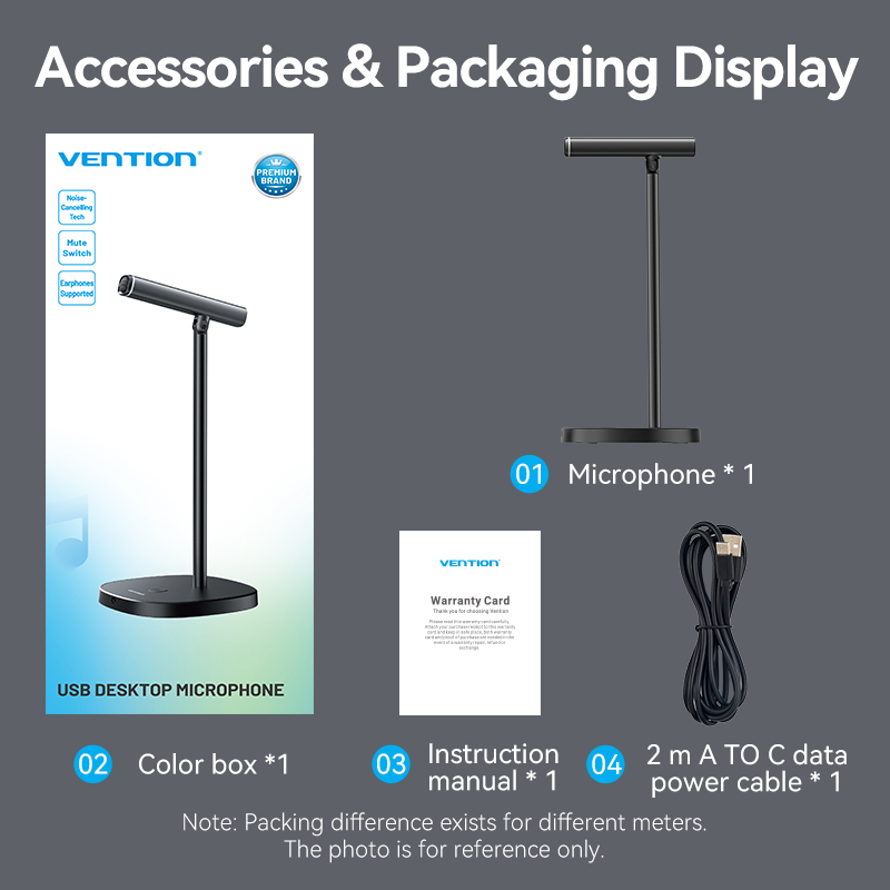 Vention Microphone USB Desktop with Mute Button NCCB0