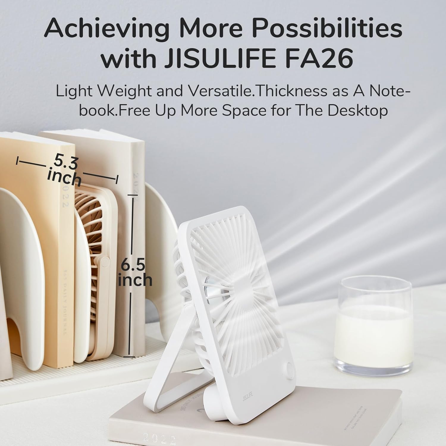 Jisulife Desktop Fan Extendable & Rotating TABLE FAN 7