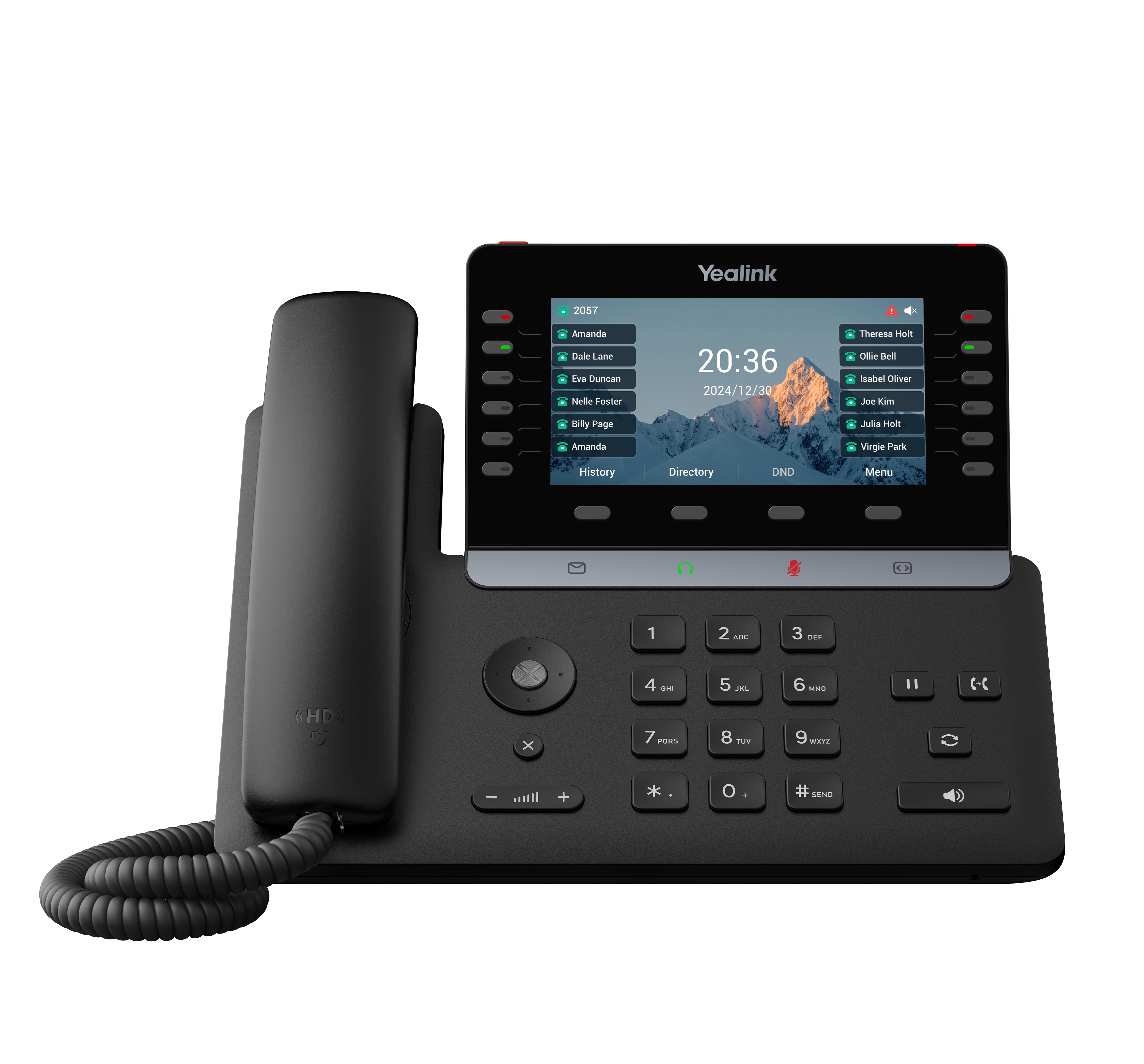 Yealink IP Phone Desktop PoE 5.5'' Gigabit, Color Screen, USB, Expansion, Bluetooth & Wi-Fi T85W