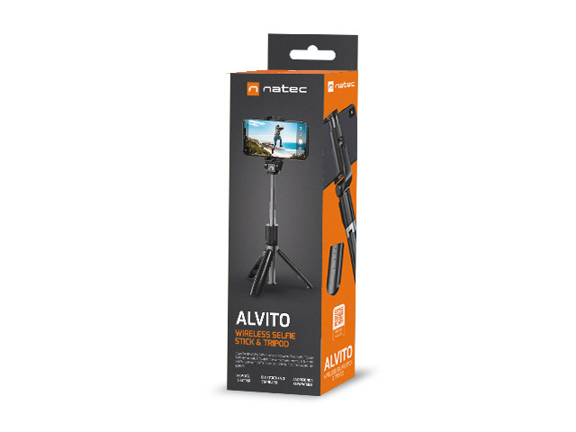 Natec ALVITO Wireless Selfie Stick Tripod Bluetooth 4.0