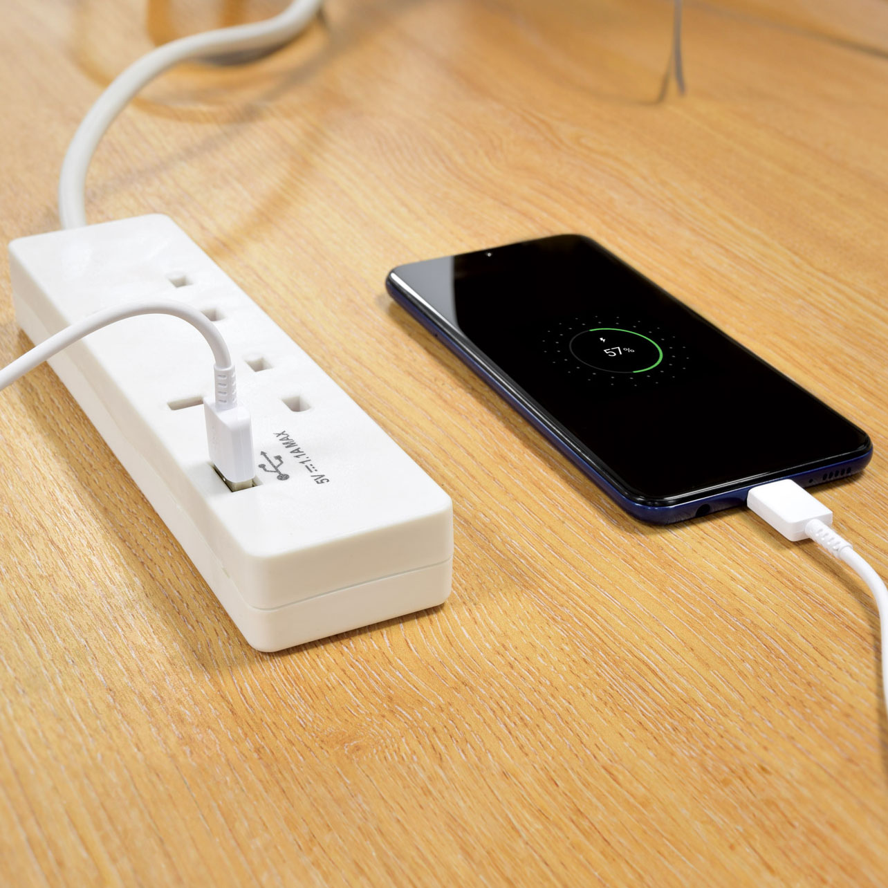 Mercury 2-Gang/Surge/2m 1xUSB Port 429.768UK