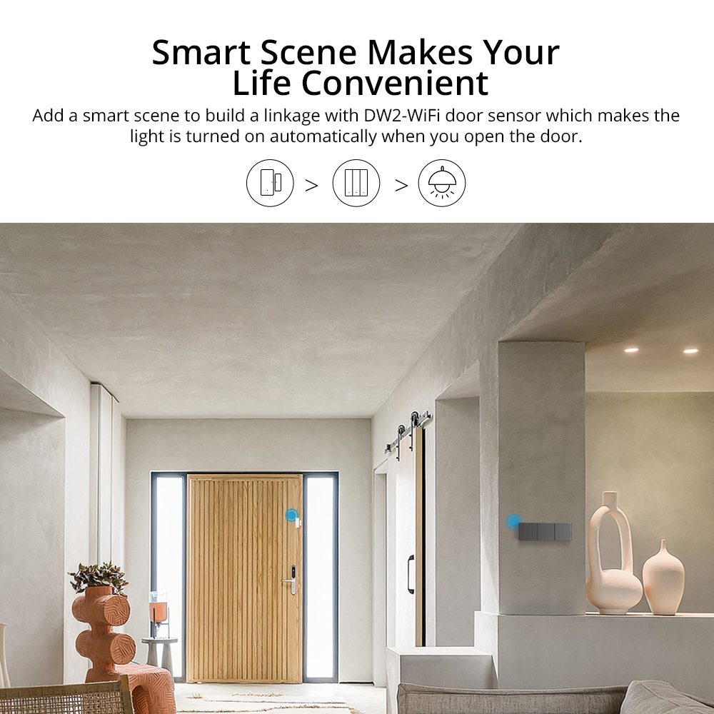Sonoff M5 UK 1C ( 1 Button ) WiFi Smart Wall Mechanical Switch
