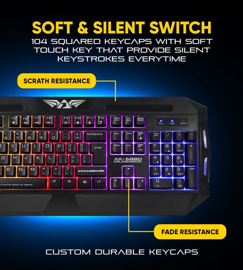 Armaggeddon AK-6880 Kalashnikov Keyboard and Mouse Gaming Kit