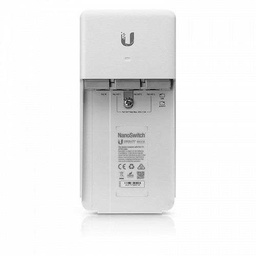 Ubiquiti N-SW NanoSwitch Outdoor 4-Port PoE Passthrough Switch