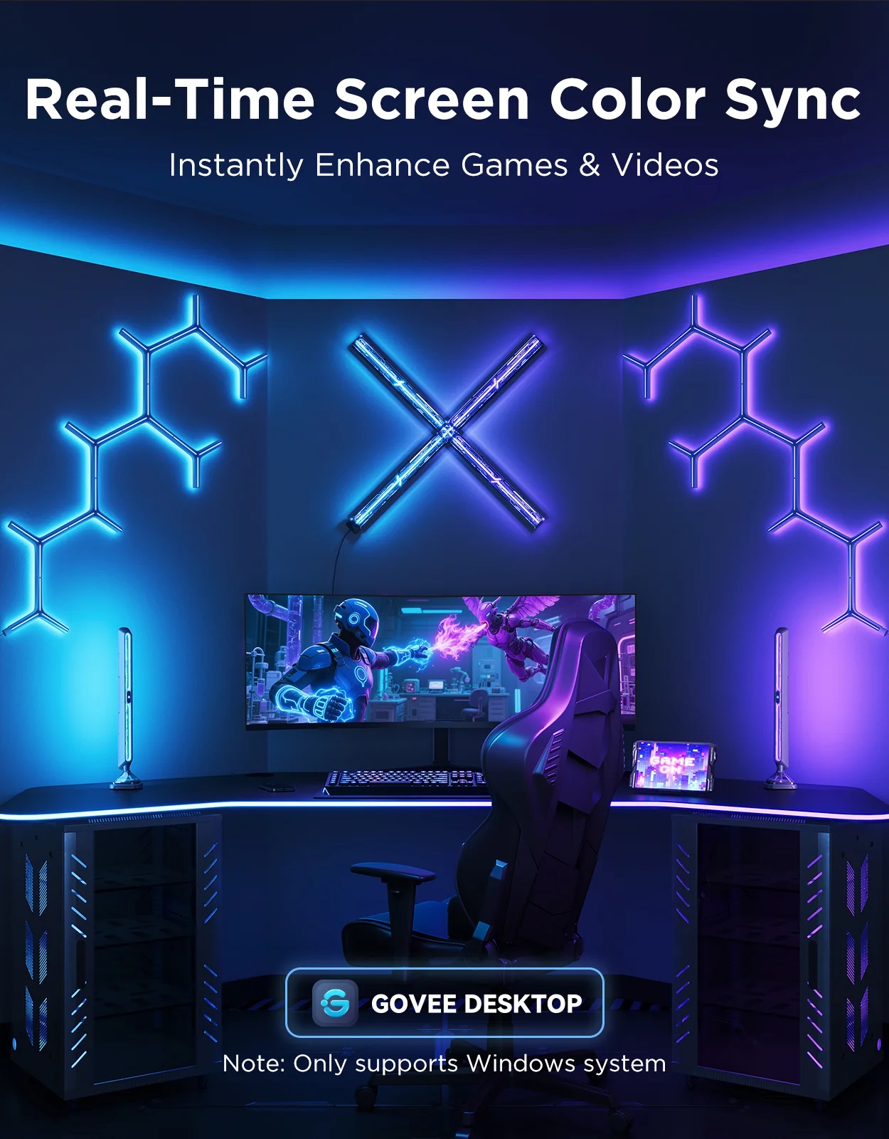 Govee Gaming Monitor Light Bars Pro Smart RGBIC H8048