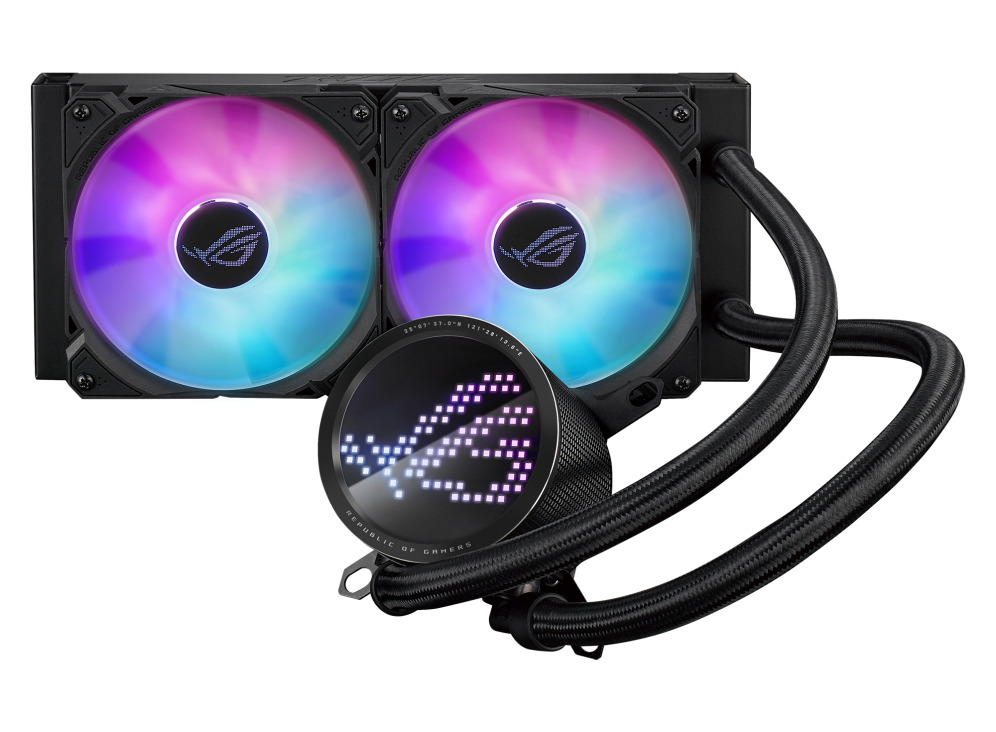 ASUS CPU Liquid Cooler 2xFans LED Display ROG RYUO III 240 ARGB