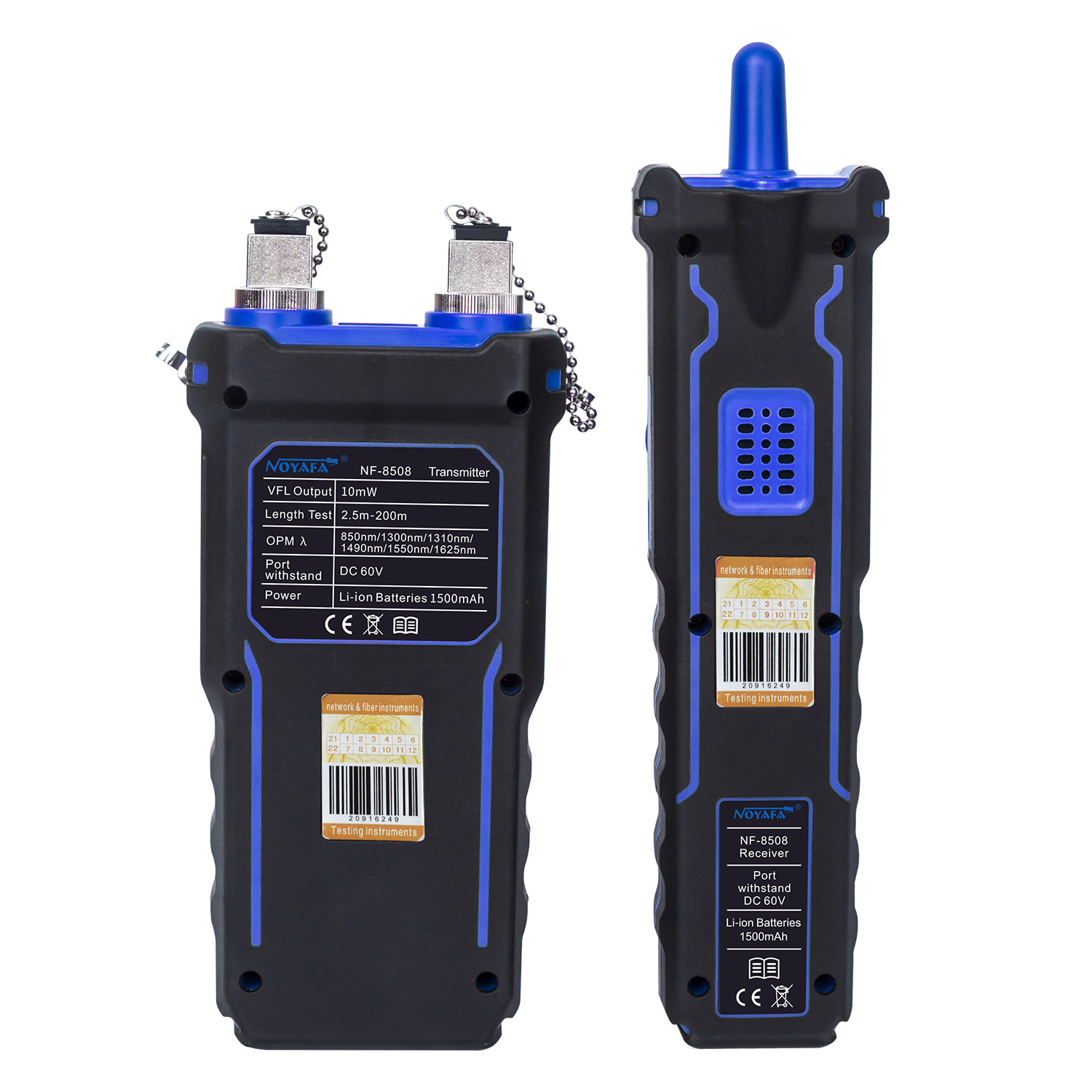 Noyafa Multi-Function Cable Tester with RJ11/RJ45, PoE, Fiber Optic OPM/VFL, NCV & Cable Length Measurement NF-8508