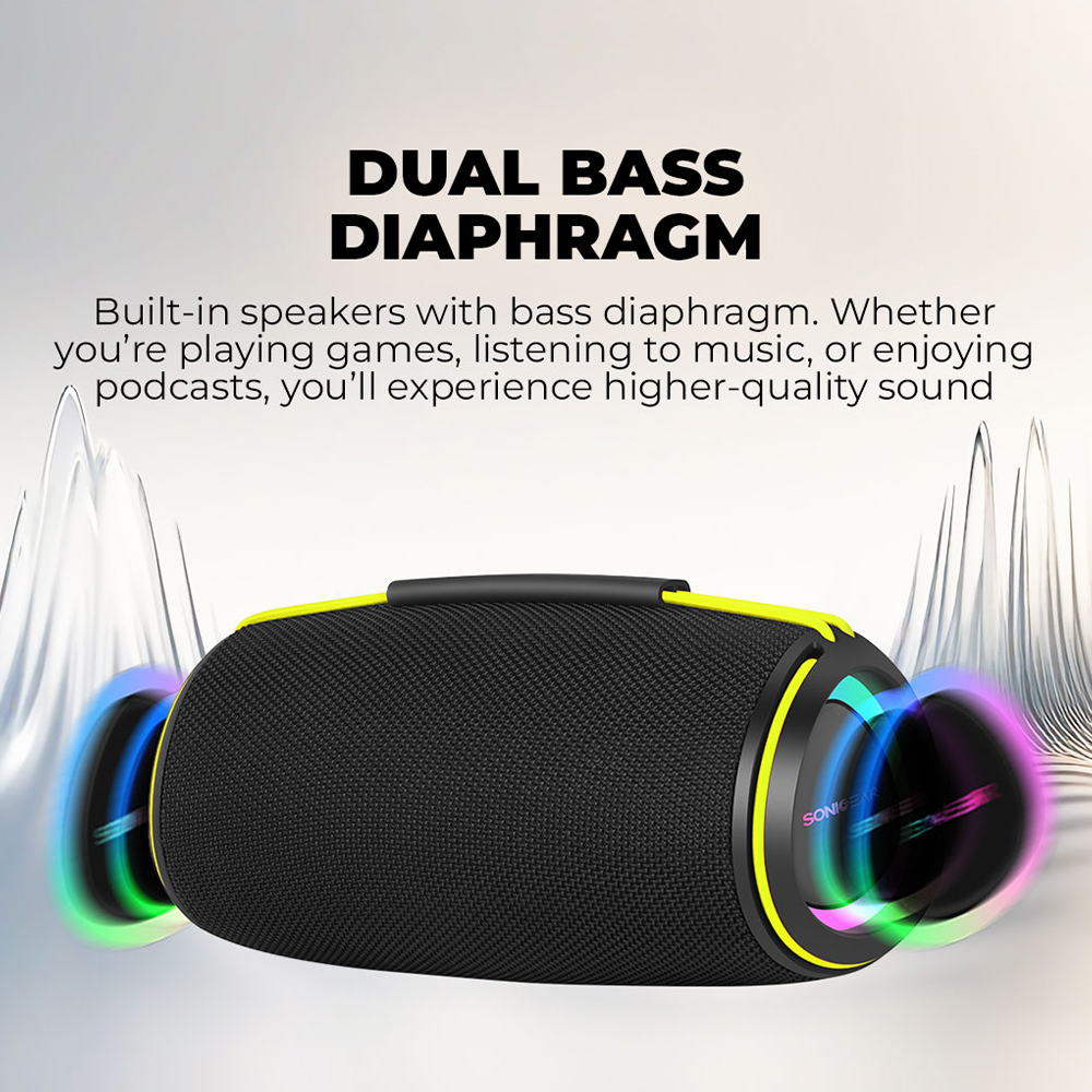 SonicGear Portable Speaker TWS BT/USB/FM/RGB IPX5 30W SONICGO! BOOM 6
