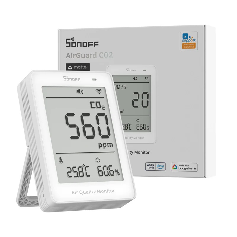 Sonoff Smart Sensor AirGuard For CO2 With Matter (Air Quality Monitor)