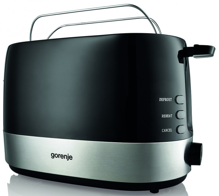 Gorenje Kitchen Toaster 850W 2 Slots 7 Heating Levels T850BK Black