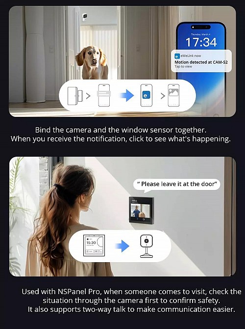Sonoff Smart WiFi IP Security Camera CAM-S2