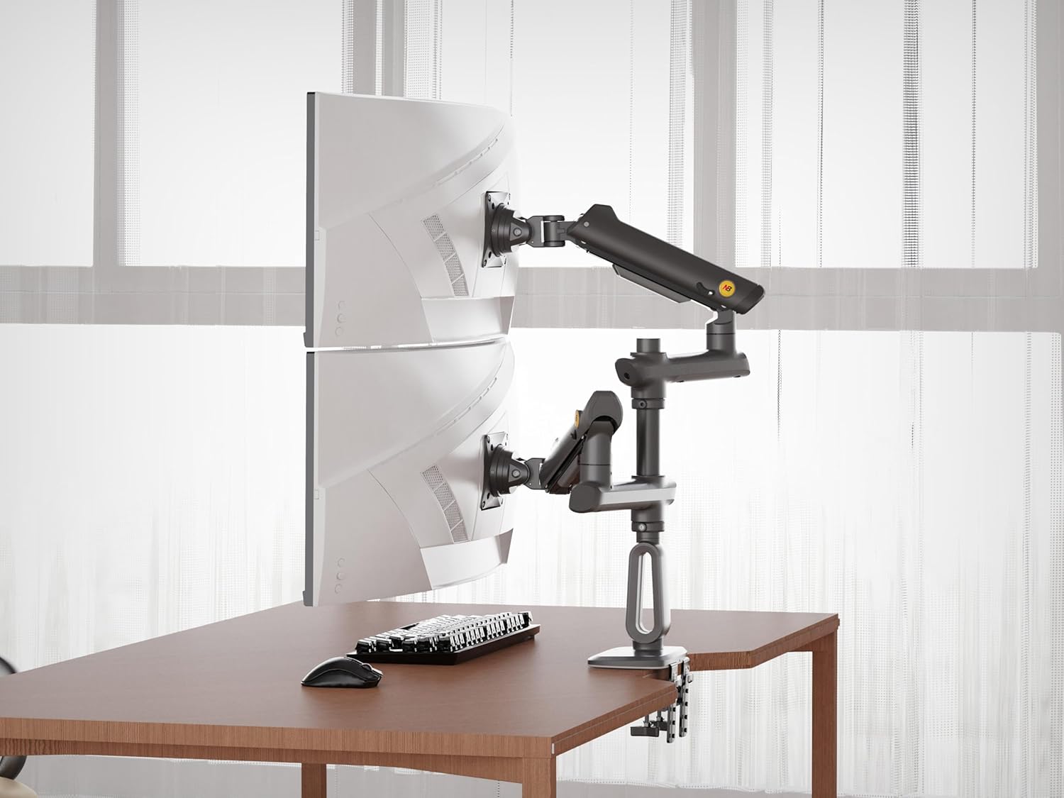 NBMounts D9C Monitor Desk Mount 2x Arms Heavy Duty