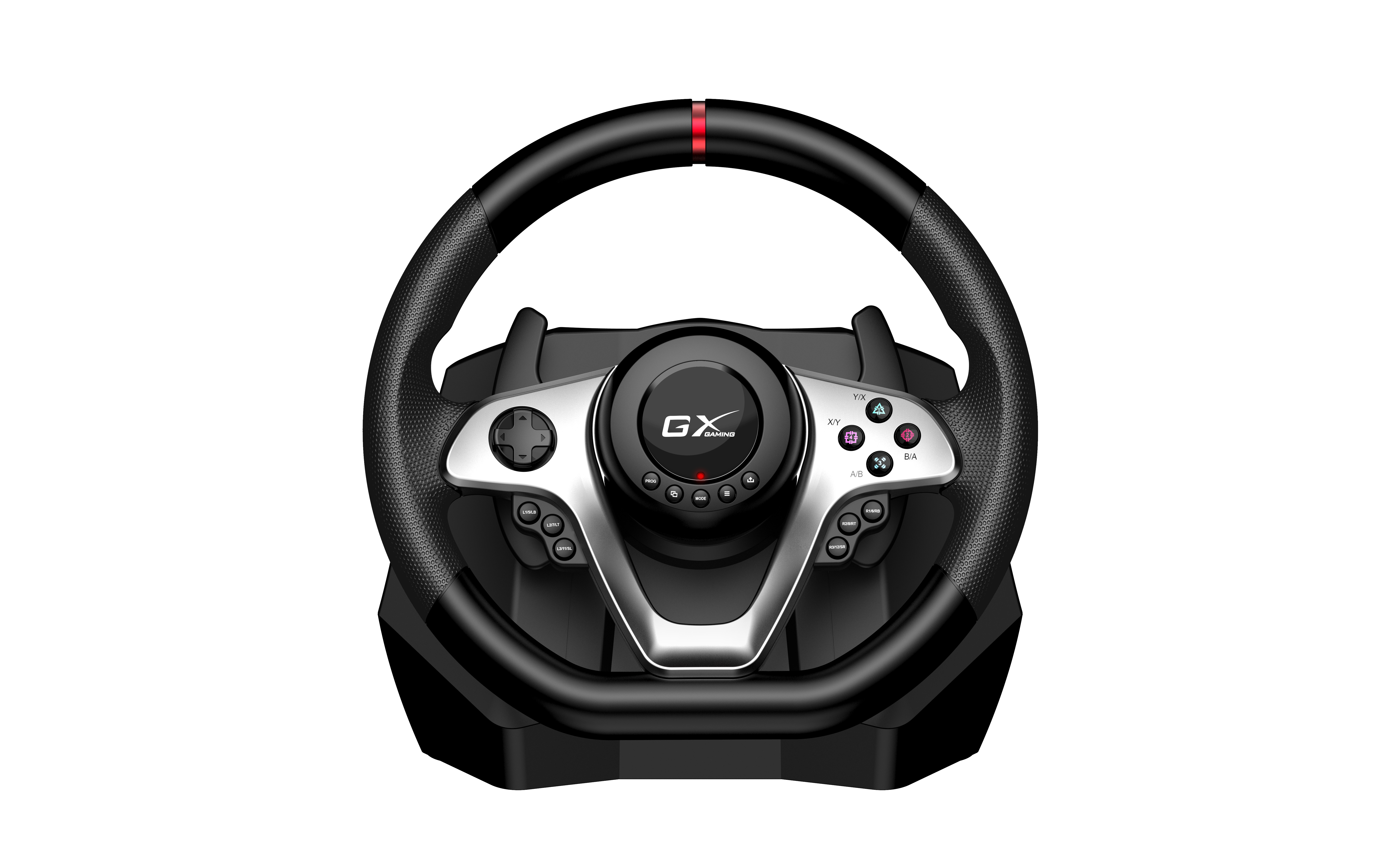 Genius Gaming Wheel Vibration-6+R Gears-3xFoot Pedals PC/PS3/PS4 SpeedMaster X1