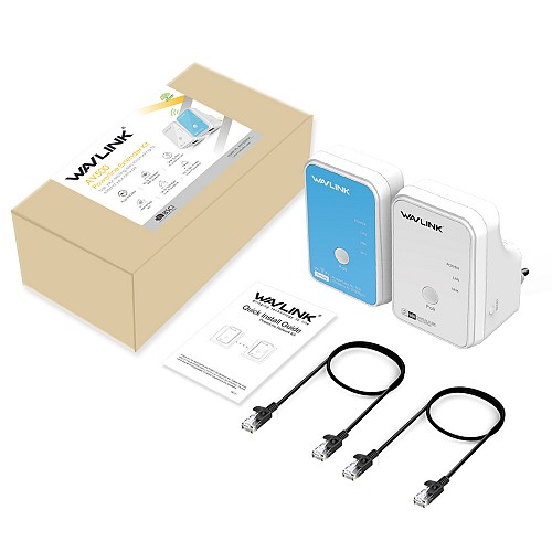 WavLink WL-NWP502WM AV500 Wi-Fi Powerline Kit UK