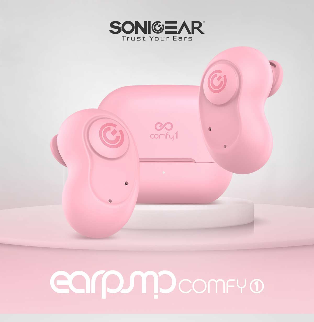 SonicGear EARPUMP COMFY1 TWS IPX5 Earphones White