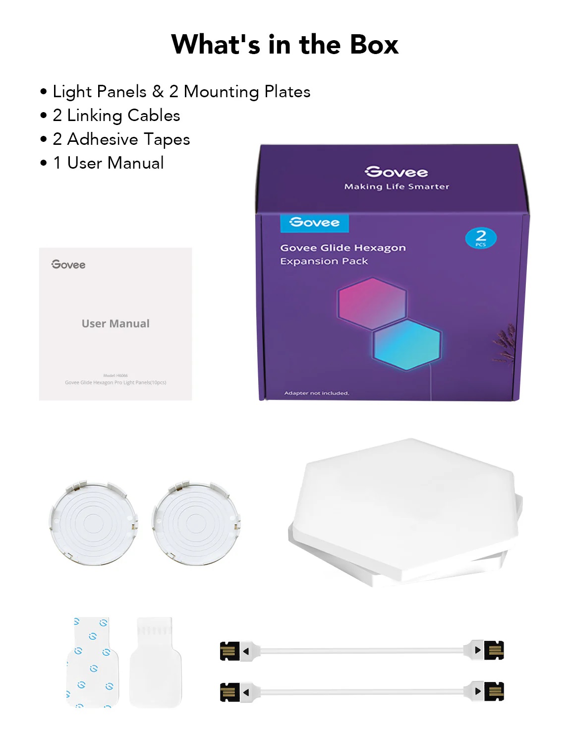 Govee Glide Hexa Light Panels 2pcs H1061