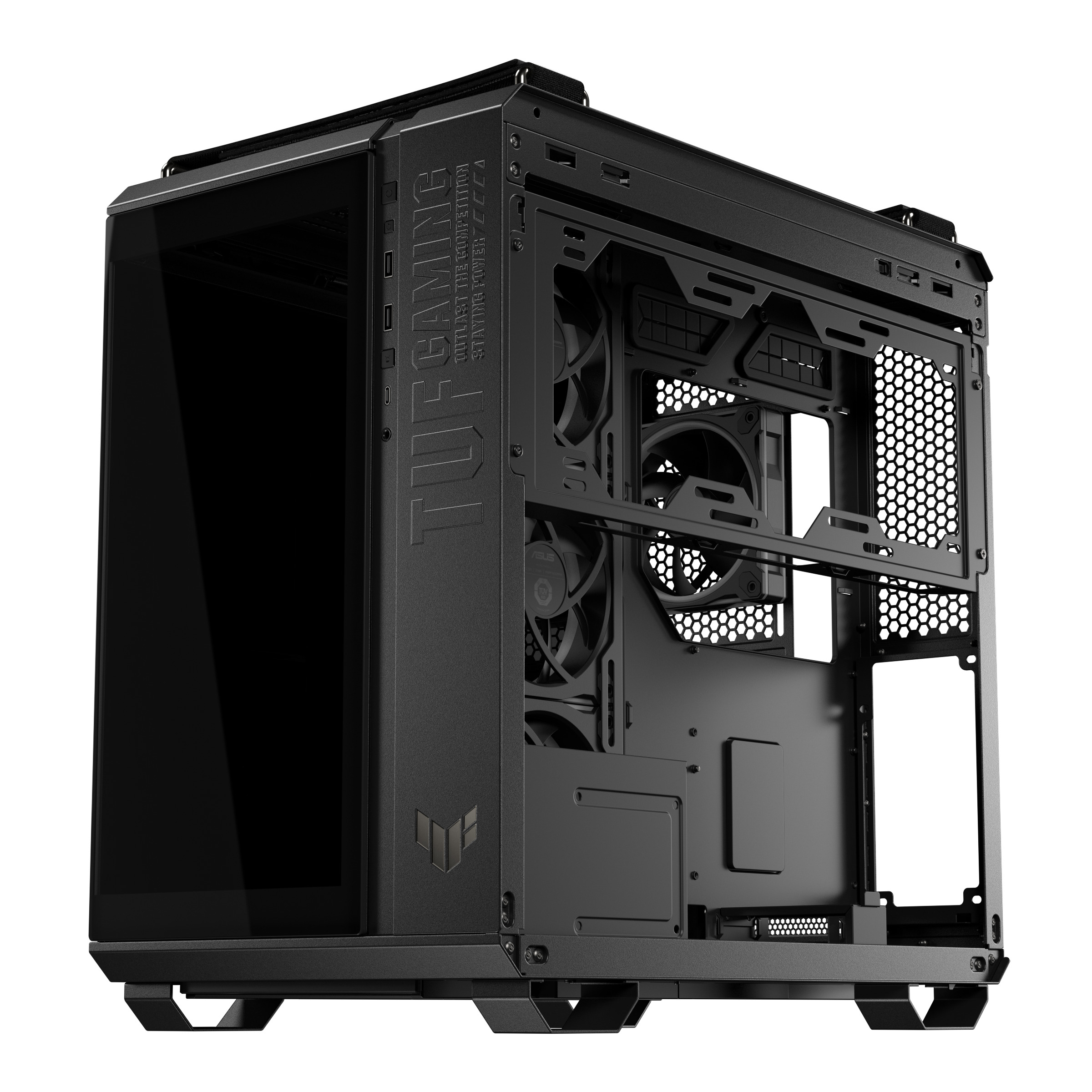 ASUS PC Case ATX Tempered Glass 4xARGB Fans TUF GAMING GT502 Horizon Black