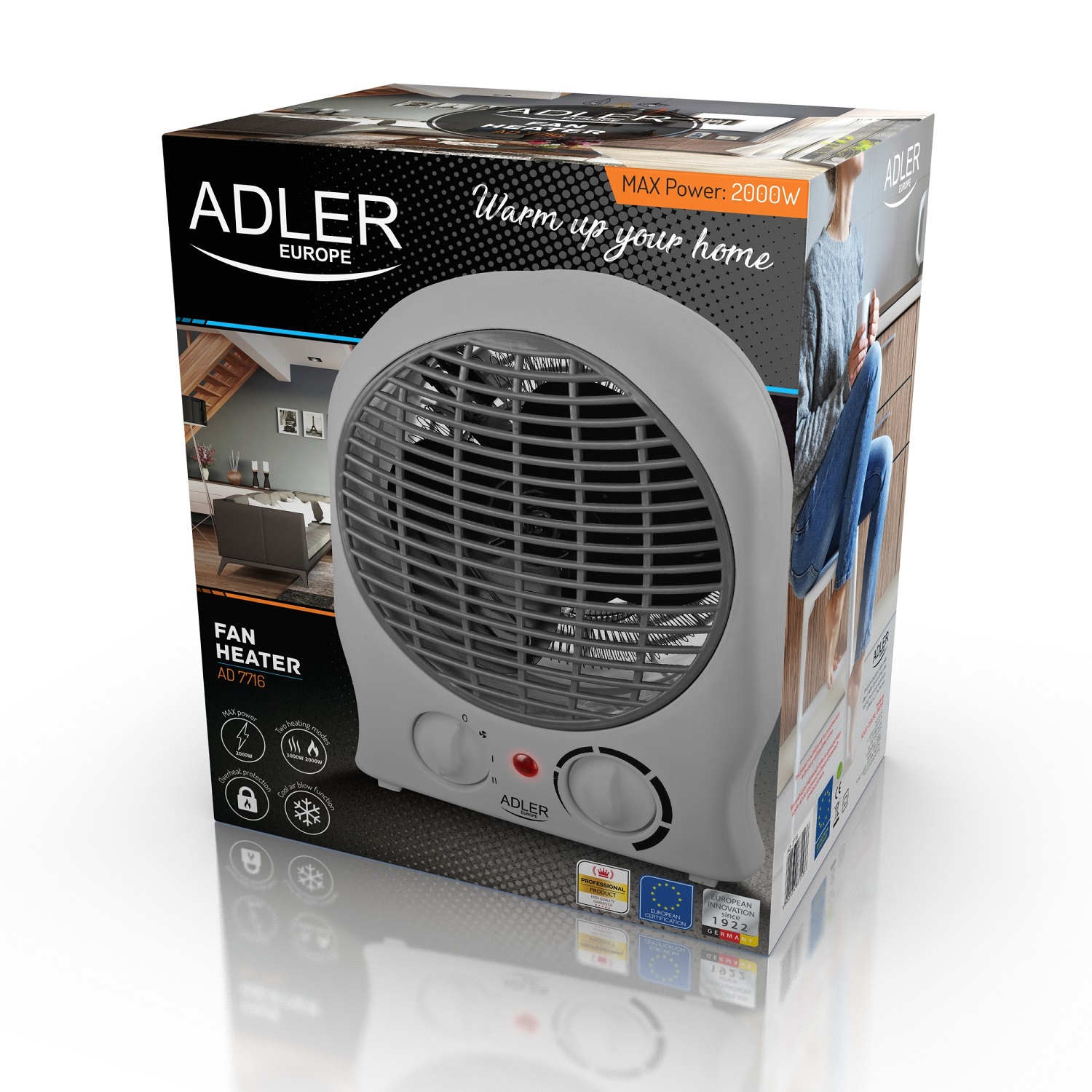 Adler AD7716 Heater Fan 2000W