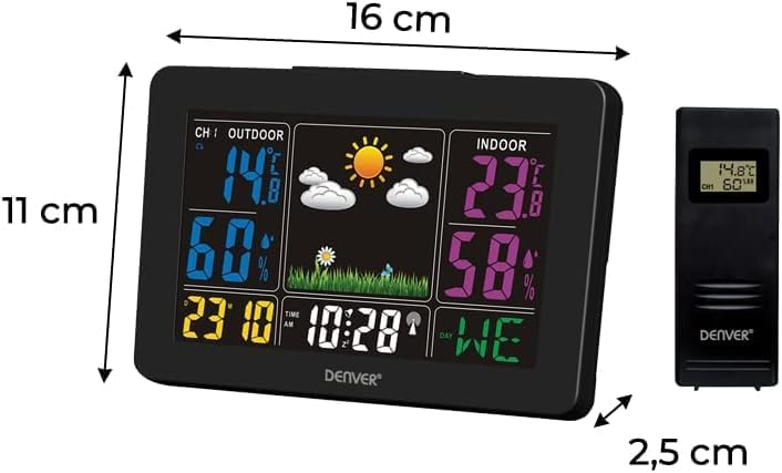 Denver Home Weather Station with Outdoor Sensor WS-540B