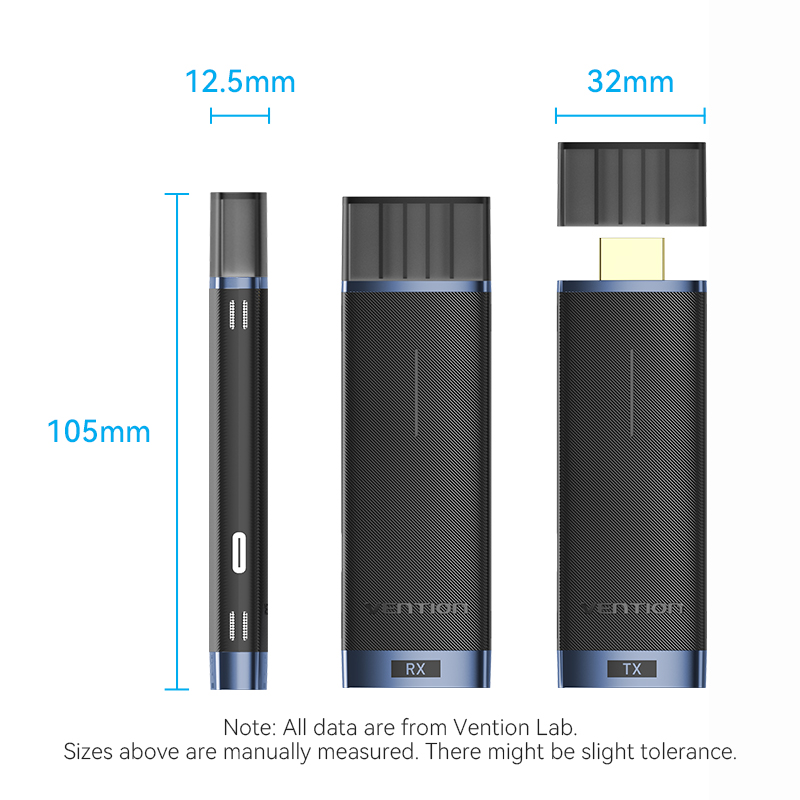 Vention HDMI Wireless Transmitter-Receiver Kit 5GHz 1080p Blue ADCL0