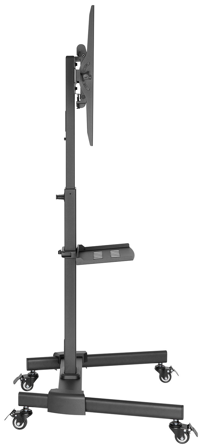 AV:Link Height Adjustable TV Trolley with Media Shelf up to 1.31m 40x40 & 35kg max 129.204UK