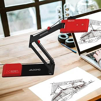 QOMO ScannerCam5 Document Camera 4K Foldable USB-C/A with Microphone QPC5