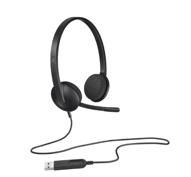 LOGITECH USB HEADSET H340 BLACK ( 981-000475 )
