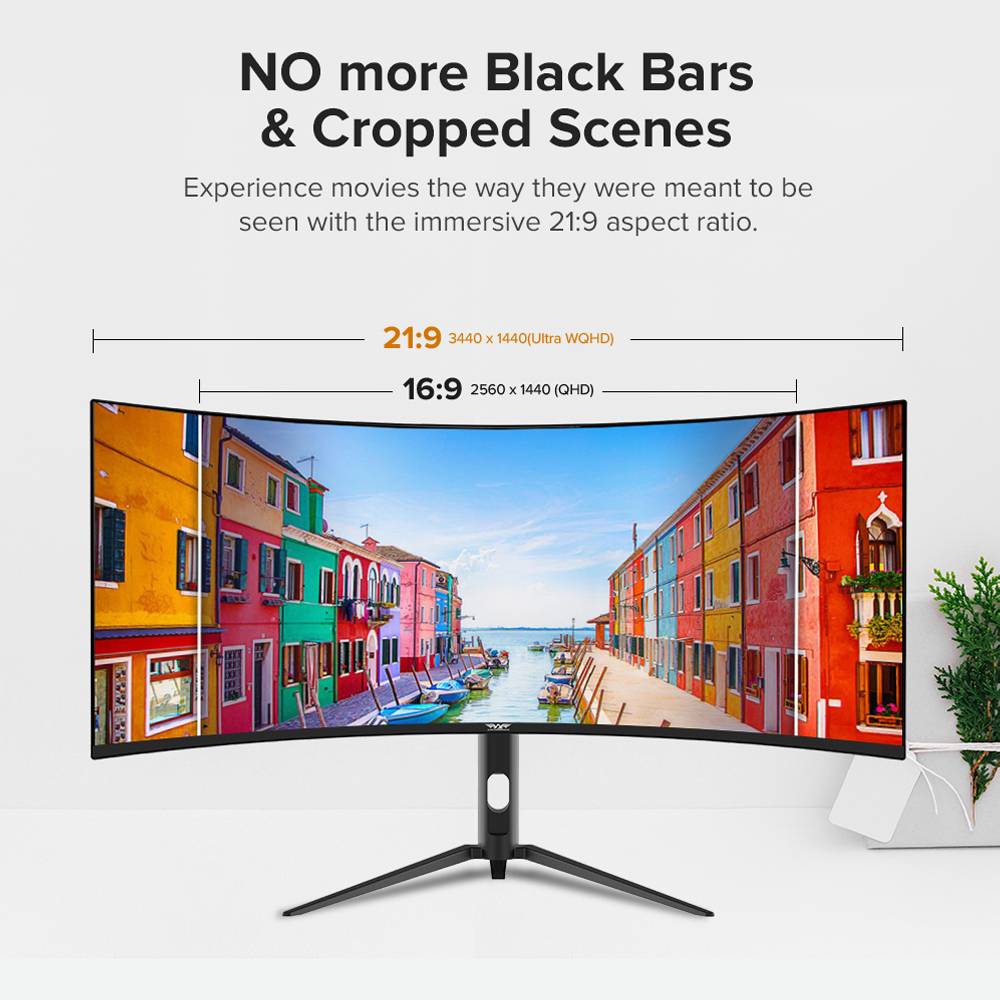 Armaggeddon Gaming Monitor 34'' Curved 1800R 3.5K 180Hz 1ms XC34UWQHD Super 180 Black