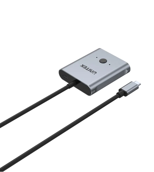 Unitek D1078A 4K USB-C Splitter 1in-2out or Switch 2in-1out Supports 100W PD