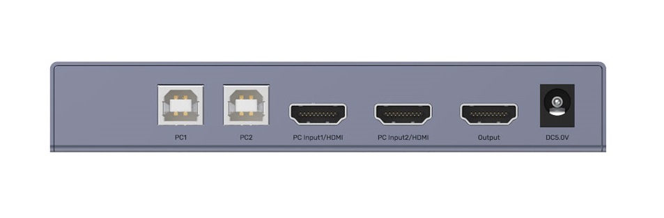 Unitek KVM HDMI 4K60Hz Switch 2-1 with 4-Port USB Hub V307A