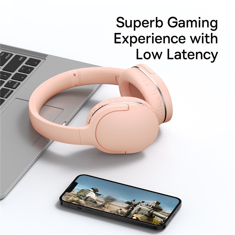 Baseus Encok Wireless Headphone D02 Pro Pink