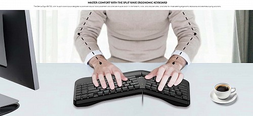 Genius Keyboard Wired Ergonomic + Palm Rest KB-700 English