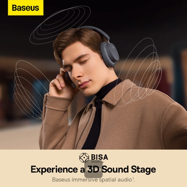 Baseus Wireless Headphones Bowie D05  Grey