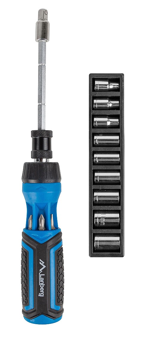Lanberg NT-0808 Ratchet Screwdriver with Extension Bar Set