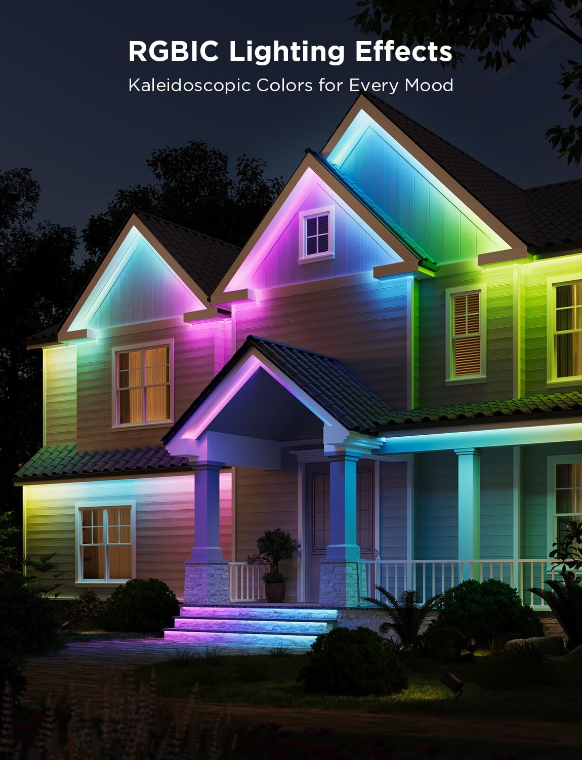 Govee Outdoor LED Strip Smart RGBIC WiFi & BT Lights 10m -UK- H70A1