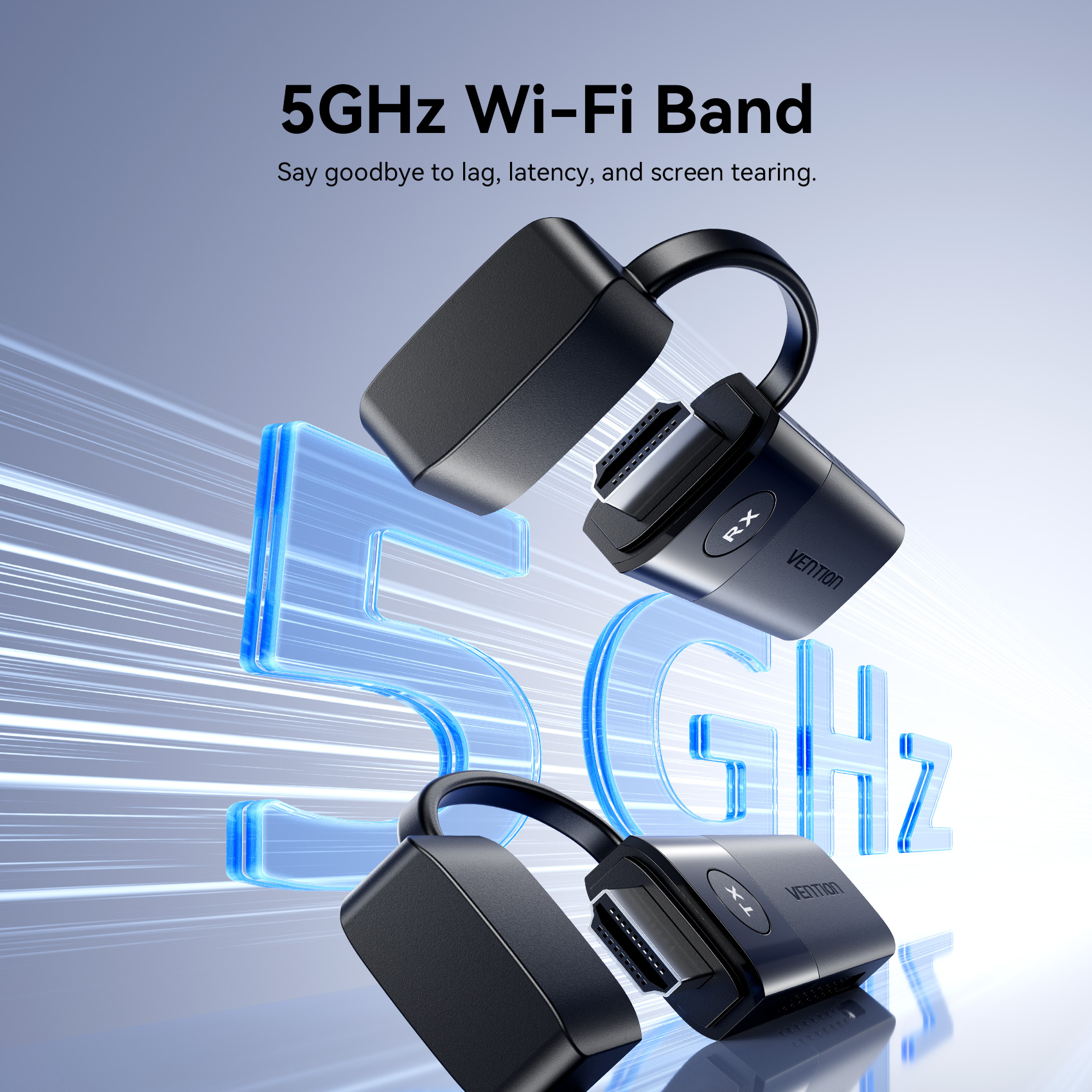 Vention HDMI Wireless Transmitter and Receiver Black ADKB0