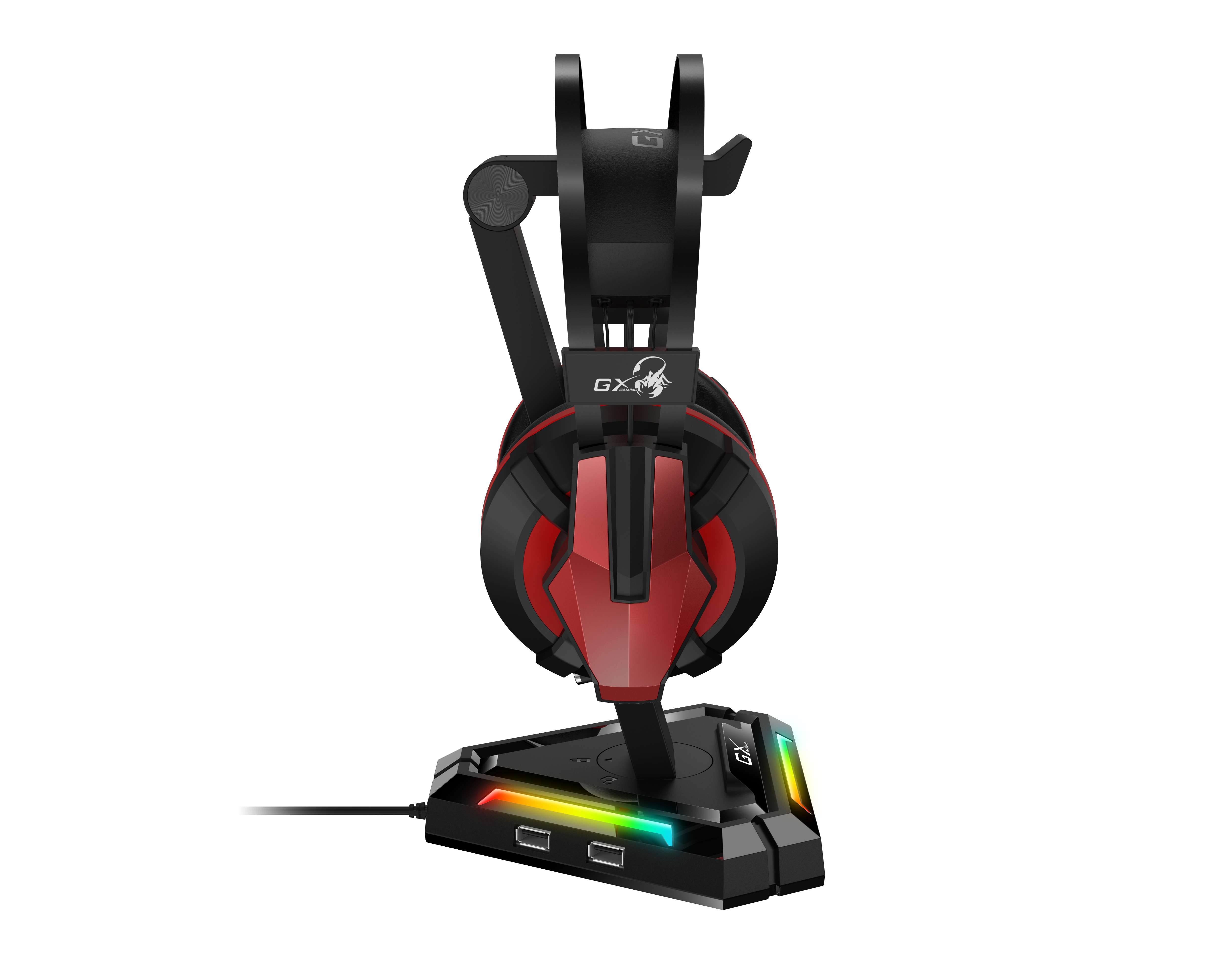 Genius Gaming Headphone LED Stand with USB Hub GX-UH100