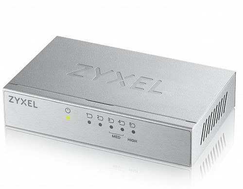 Zyxel 5-Port Gigabit Ethernet Switch with QoS Metal UK Plug GS-105BV3