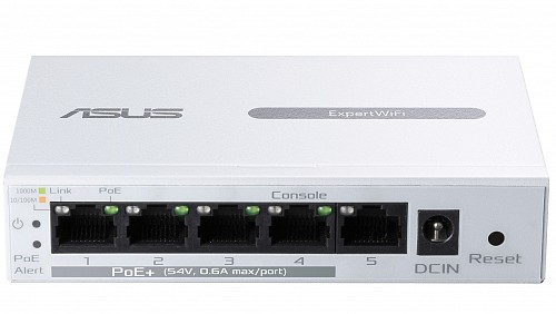 ASUS NETWORKING Switch PoE Managed 5-Ports with 4 PoE+ 60W EBP15