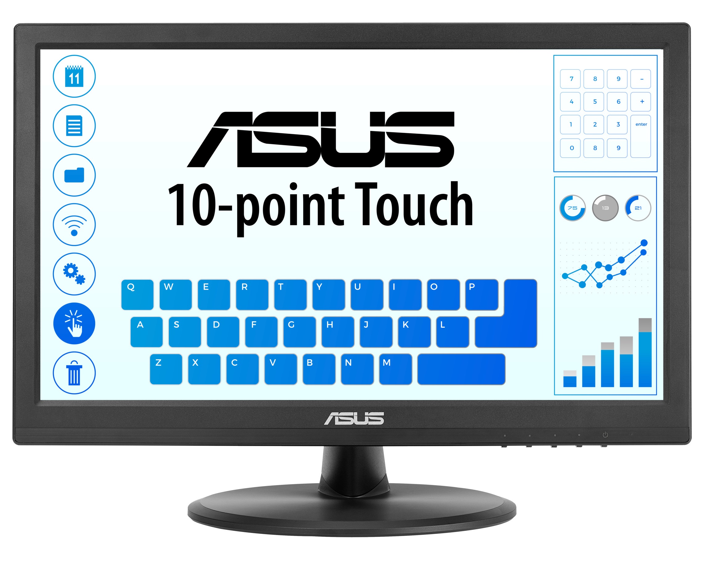 ASUS Monitor Touch Screen 15.6" HDMI Tillt Wall-Mountable POS VT168HR