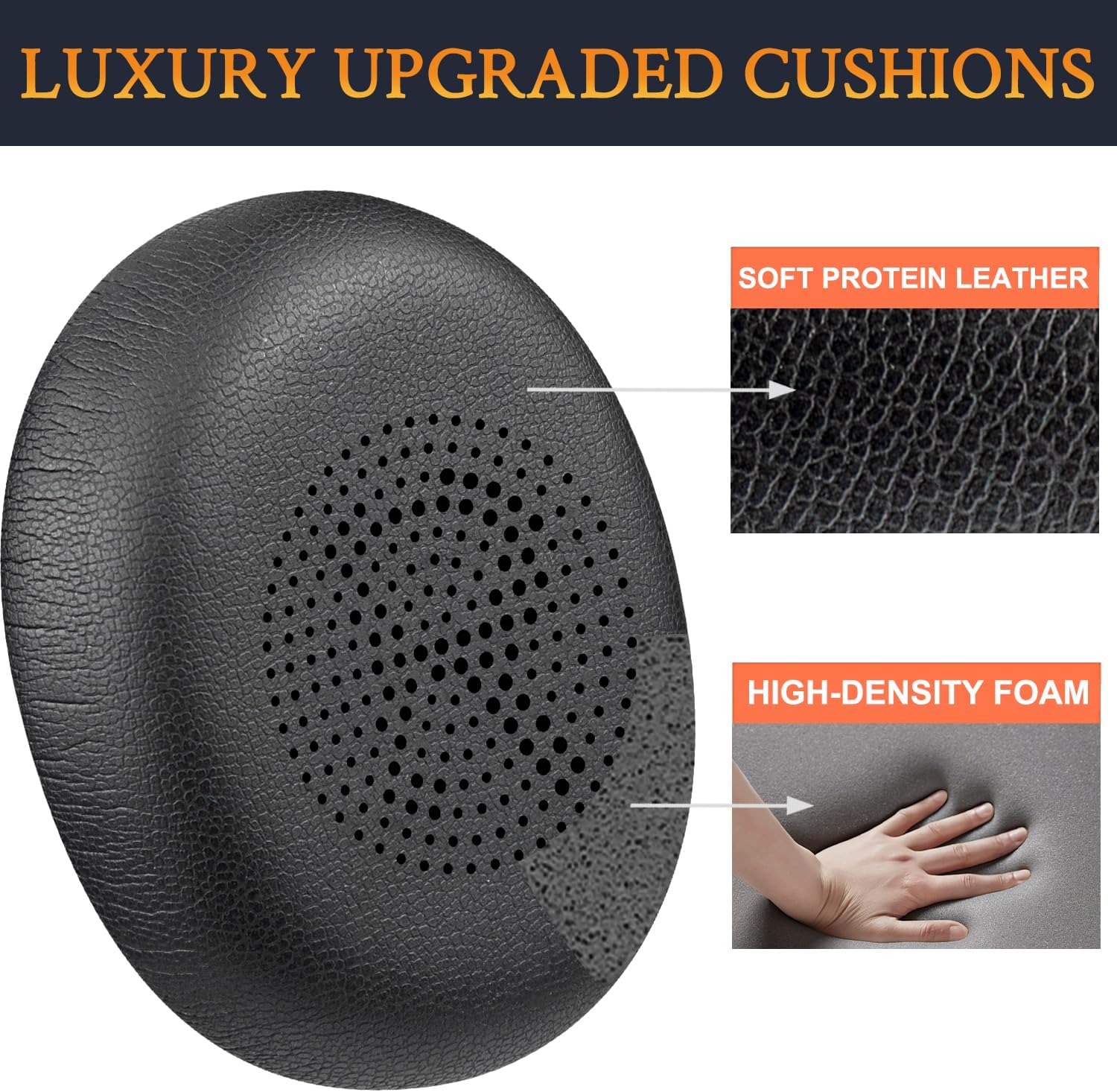 Yealink Headset Leather Ear Cushion for UH35/UH37 (1 Pair)