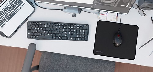 Natec COLORS SERIES Medium Mousepad Obsidian Black