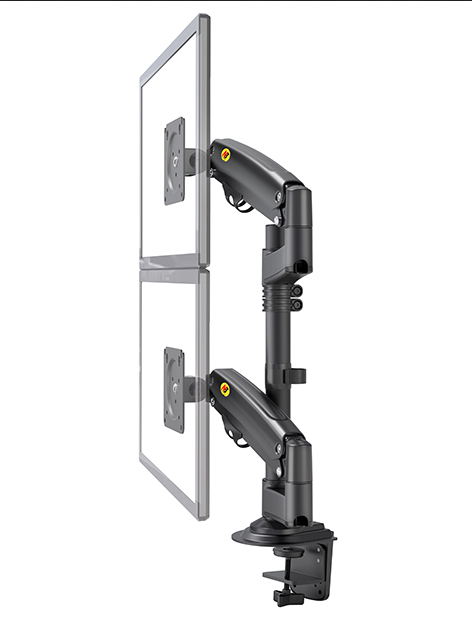 NBMounts H180 Twin Arm Gas Desktop Monitor Mount (upgraded version)