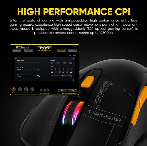 Armaggeddon Scorpion 5 Pro-Gaming Mouse with Free Mousemat