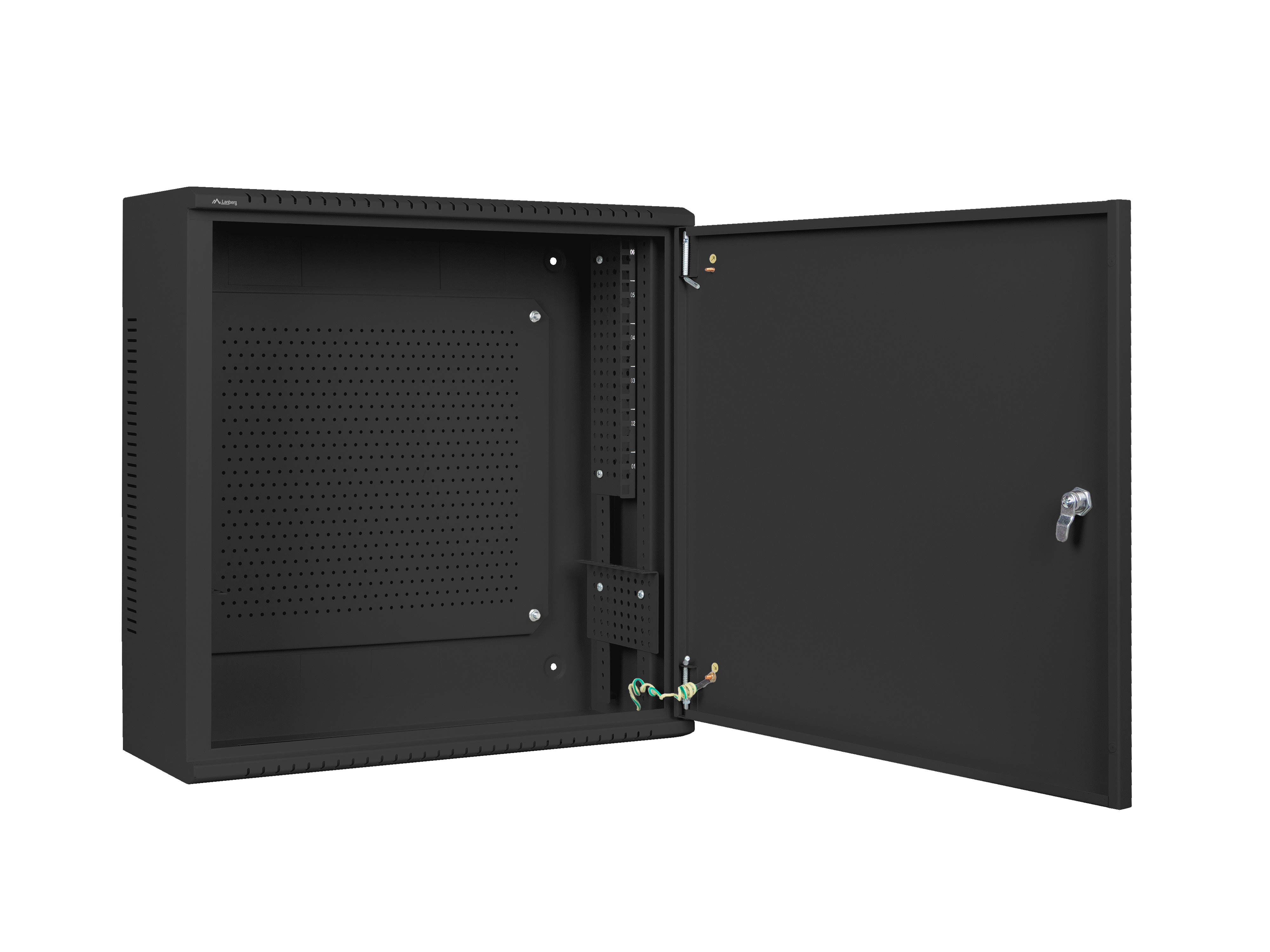 Lanberg Wall Rack 19'' Low Profile 6U+3U Assembled Black Z34159