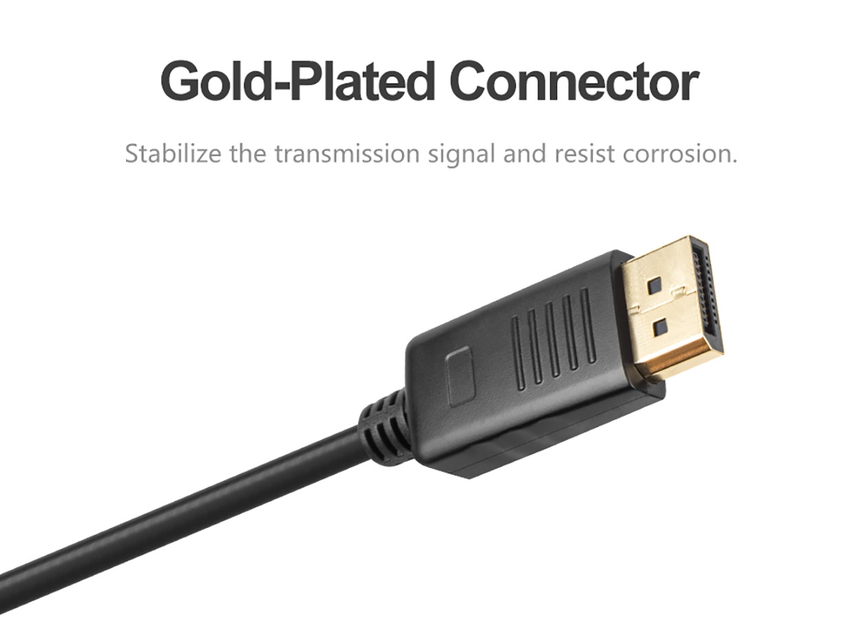 Unitek Y-C607BK DisplayPort 1.2 Cable 4K60Hz 1.5m